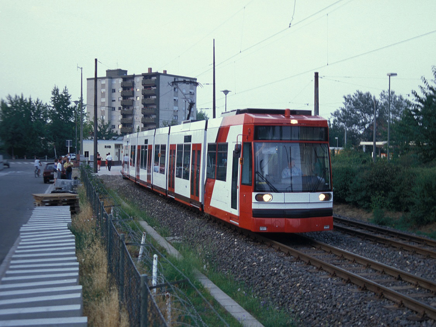 Probefahrt im Juli 1994 auf RHB-Strecke