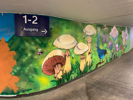 Streetart in Ludwigshafen am Hauptbahnhof Bild 3