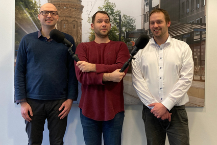 Folge 2 der sechsten Staffel des rnv-Podcasts verkehr(t) verhör(t) mit Philipp Shahinfar, Jens Schneider und Julian Schrögel