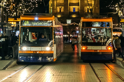 weihnachtliche Stimmung mit Mannheimer Wasserturm