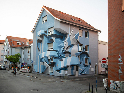 Streetart in Mannheim von PEETA - Projekt Stadt Wand Kunst