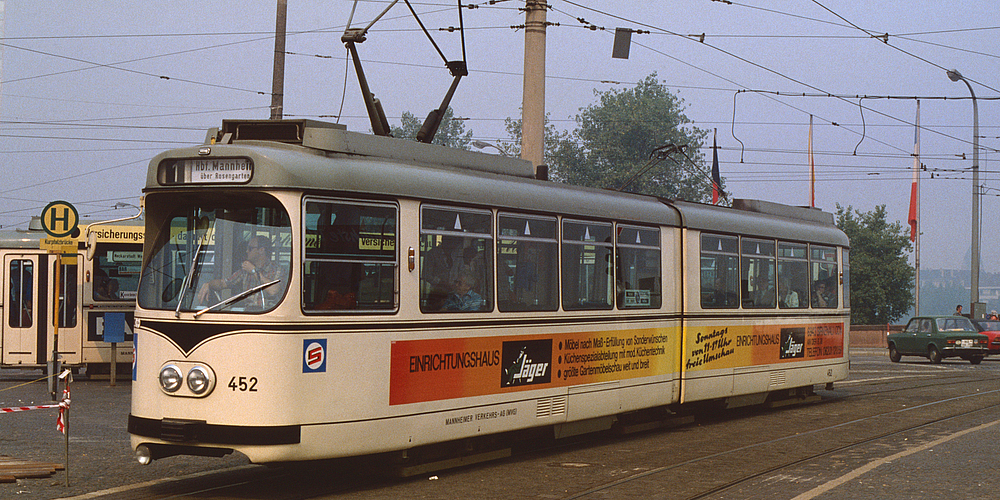 Straßenbahn des Typs GT6 in Mannheim, Quelle: Depot 5