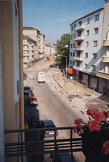 Baustelle B-Linie Oktober 1994