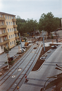 Baustelle B-Linie Juni 1995