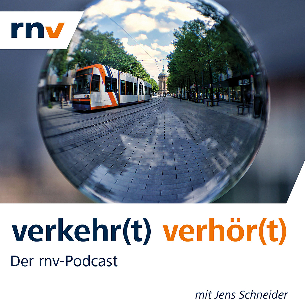Das Coverbild des rnv-Podcasts verkehr(t) verhör(t)