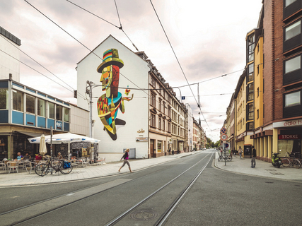 Streetart in Heidelberg in der Römerstraße von WESR