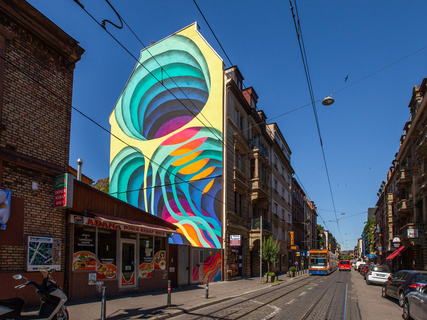 Streetart in Mannheim von 1010 - Projekt Stadt Wand Kunst