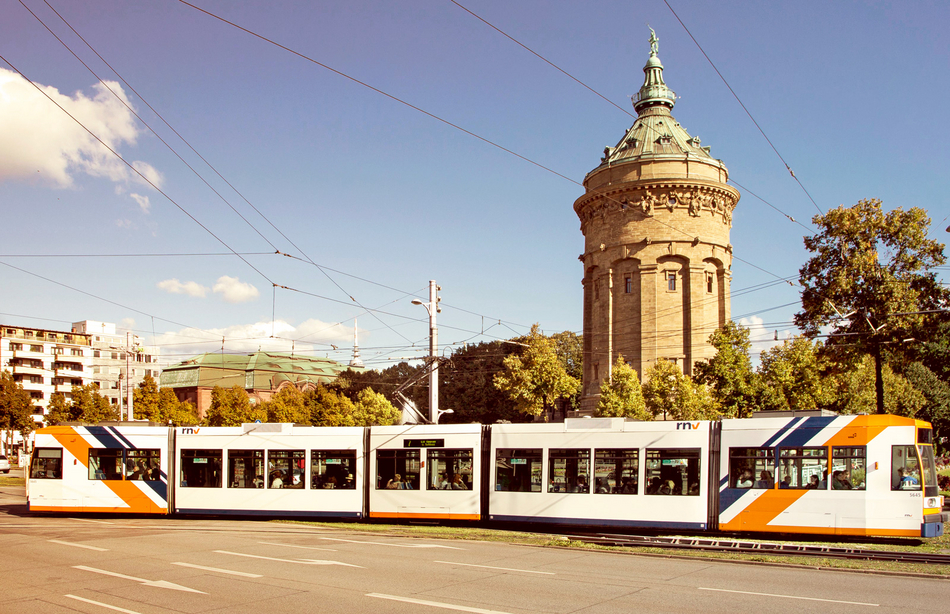 Sommerhitze in Mannheim