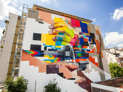 Streetart in Heidelberg in der Ringstraße von Case/WOW123