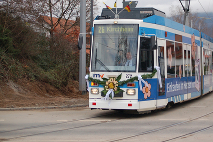 Eröffnung Straßenbahnstrecke nach Kirchheim, Fotograf: Ralph Dissinger