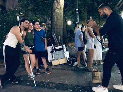 Foto schießen am Set