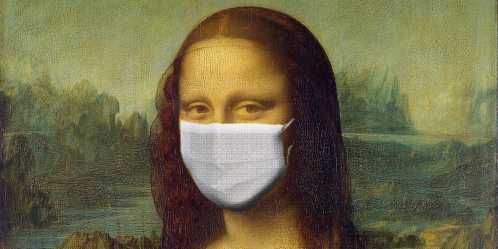 Mona Lisa mit Maske