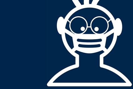 Darstellung von unserem Ernst mit Mund- und Nasenbedeckung