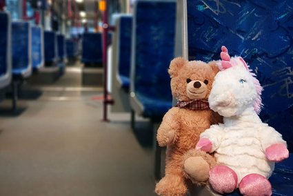 Kuscheltiere Mitch und Elfie in love