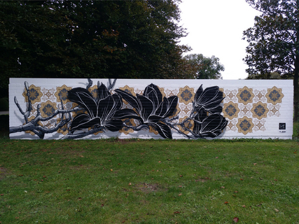 Streetart in Ludwigshafen am Ebertpark von Dome