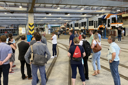 Eindrücke von einer Führung durch den Mannheimer Betriebshof der rnv.