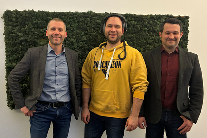 Frank Dommasch, Bereichsleiter Infrastruktur, Jens Schneider, Podcast-Moderator und Moritz Feier, Bereichsleiter Kommunikation und Marketing