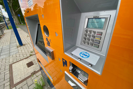 Nahaufnahme neue Fahrausweisautomat der rnv