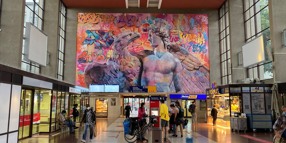Streetart am Hauptbahnhof in Heidelberg von PichiAvo